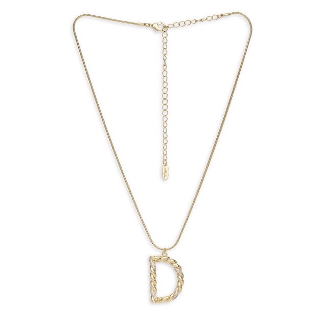Nwt Ettika Womens 18k Goldplated Cubic Zirconia Initial Pendant Necklace Nwt Ettika Womens 18k Goldplated Cubic Zirconia Initial Pendant Necklace